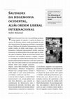 Saudades da hegemonia ocidental, aliás ordem liberal internacional (book review) Cover Page