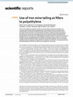 Research paper thumbnail of Use of iron mine tailing as fillers to polyethylene