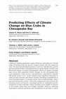 Research paper thumbnail of Predicting Effects of Climate Change on Blue Crabs in Chesapeake Bay