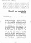 “Historicity and sociohistorical research” Cover Page