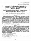 Research paper thumbnail of Prototipo de evaluación genética nacional para fertilidad de vaquillas Simmental-Simbrah y Charolais-Charbray