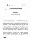 Research paper thumbnail of Challenging Nation-Statism: Political Boundaries and Bodies at the Border