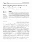 Research paper thumbnail of Effect of triazoles and indole-3-butyric acid on growth of Adhatoda vasica cuttings