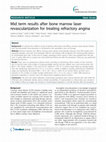 Research paper thumbnail of Mid term results after bone marrow laser revascularization for treating refractory angina