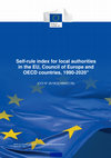 Research paper thumbnail of Self-rule index for local authorities in the EU, Council of Europe and OECD countries, 1990-2020