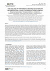 Research paper thumbnail of The analysis of performance before and after ERP implementation: a case of a manufacturing company