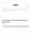 Research paper thumbnail of De la oscuridad a la luz: las fuerzas del orden en los últimos 40 años