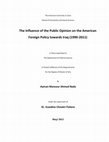 The influence of the public opinion on the American foreign policy towards Iraq 1990-2011 Cover Page