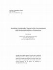 Research paper thumbnail of Journal of Buddhist Ethics Avoiding Unintended Harm to the Environment and the Buddhist Ethic of Intention