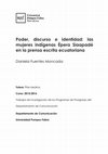 Poder, discurso e identidad: las mujeres indígenas Épera Siaapadé en la prensa escrita ecuatoriana Cover Page