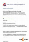 Research paper thumbnail of Capturing the linguistic landscape of Edinburgh: A pedagogical tool to investigate student teachers’ understandings of cultural and linguistic diversity