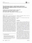 Research paper thumbnail of Thyroid hormones improve cardiac function and decrease expression of pro-apoptotic proteins in the heart of rats 14 days after infarction