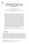 Research paper thumbnail of Reflection on Distance Education: Lesson Learned from Pre-service Teacher Program During Covid-19