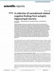 Research paper thumbnail of A collection of cannabinoid-related negative findings from autaptic hippocampal neurons