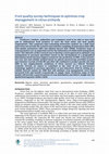 Research paper thumbnail of Fruit quality survey techniques to optimize crop management in citrus orchards