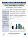 Research paper thumbnail of Pregnancy rates for U.S. women continue to drop