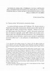 Research paper thumbnail of Notizie sul sisma del 5 febbraio 1783 dal Carteggio tra l’internunzio di Napoli e il papa Pio VI. La costituzione della Cassa sacra e i suoi effetti sulla vita della Chiesa in Calabria