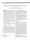 Research paper thumbnail of Endo-Depression; definition and suggestion's background