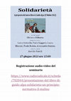 Registrazione audio-video del seminario "Solidarietà. A proposito del nuovo libro di Guido Alpa", Roma, 27 giugno 2023 Cover Page