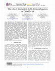 Research paper thumbnail of The role of IL-6 in pathogensis of covid -19