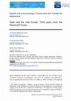 Research paper thumbnail of España y la nueva Europa. Treinta años del Tratado de Maastricht. * Spain and the new Europe. Thirty years since the Maastricht Treaty