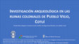 Research paper thumbnail of Investigación Arqueológica en las ruinas coloniales de Pueblo Viejo, Cotuí. / Archaeological research in the colonial ruins of Pueblo Viejo, Cotuí.