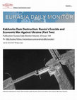 Research paper thumbnail of Kakhovka Dam Destruction: Russiaˇs Ecoc...Against Ukraine (Part Two) - Jamestown