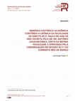 Research paper thumbnail of Memória histórico-acadêmica contendo a crônica da Faculdade de Direito de S. Paulo no ano de 1855, escrita pelo Sr. Dr. Antônio Joaquim Ribas, lente da mesma Faculdade, e aprovada pela congregação em sessão do 1º do corrente mês de março