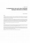 Research paper thumbnail of La signalisation des ports dans l'Antiquité Quelques éléments de réflexion