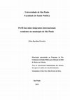 Perfil das mães imigrantes internacionais residentes no município de São Paulo Cover Page