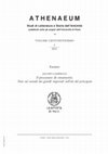 Research paper thumbnail of Il procurator ab ornamentis. Note sul custode dei gioielli imperiali nell'età del principato, Athenaeum CIX.1 (2021), pp. 158-166