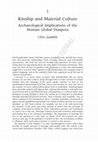 Research paper thumbnail of Kinship and material culture: archaeological implications of the human global diaspora