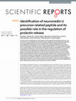 Research paper thumbnail of Identification of neuromedin U precursor-related peptide and its possible role in the regulation of prolactin release