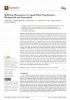 Research paper thumbnail of Bubbling Phenomena in Liquid-Filled Transformers: Background and Assessment