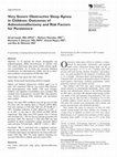 Very Severe Obstructive Sleep Apnea in Children: Outcomes of Adenotonsillectomy and Risk Factors for Persistence Cover Page