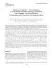 Research paper thumbnail of Absence of galectin-3 immunostaining in fine-needle aspiration cytology specimens from papillary thyroid carcinoma is associated with favorable pathological indices