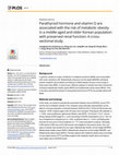 Research paper thumbnail of Parathyroid hormone and vitamin D are associated with the risk of metabolic obesity in a middle-aged and older Korean population with preserved renal function: A cross-sectional study