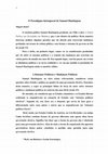 Research paper thumbnail of O Paradigma Intemporal de Samuel Huntington