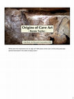 Research paper thumbnail of Origins of Cave Art - Utah Rock Art Research Association (URARA) 2023