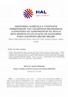 Research paper thumbnail of Fronteira Agrícola e Conflitos Territoriais Nas Amazônias Brasileiras: A Expansão Do Agronegócio Da Soja e Seus Efeitos No Planalto De Santarém, Pará-Amazônia-Brasil Brazil