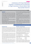 Research paper thumbnail of Usefulness of B-Type Natriuretic Peptide in Predicting the Involvement of Right Ventricle in Acute Inferior Wall Myocardial Infarction