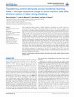 Research paper thumbnail of Transferring control demands across incidental learning tasks - stronger sequence usage in serial reaction task after shortcut option in letter string checking