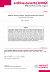 Research paper thumbnail of Médecine, femmes et politique : histoire de doctrines et de pratiques transnationales (XXe siècle)