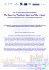 Research paper thumbnail of The 10th Multilateral Kant-Colloquium: "The Space of Feelings: Kant and His Legacy" (Parma/Ferrara, 28-31 August 2023)