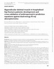 Research paper thumbnail of Appendicular skeletal muscle in hospitalised hip-fracture patients: development and cross-validation of anthropometric prediction equations against dual-energy X-ray absorptiometry