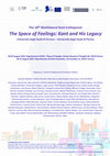 Research paper thumbnail of The Space of Feelings: Kant and His Legacy (10th Multilateral Kant Colloquium, Parma-Ferrara, 28-31/08/2023)