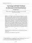 Research paper thumbnail of Uprisings and Mob Violence in Acts and in the First Century