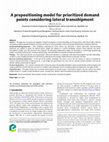 Research paper thumbnail of A Prepositioning Model for Prioritized Demand Points Considering Lateral Transshipment