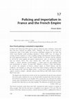 Research paper thumbnail of Policing and imperialism in France and the French Empire