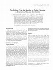 Research paper thumbnail of The critical first six months in cystic fibrosis: A syndrome of severe bronchiolitis